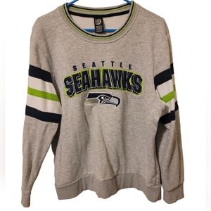 Gray crew neck Seahawks sweatshirt